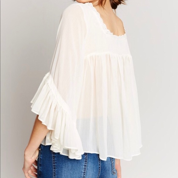 Wonderland Babydoll Blouse in Ivory 🥰 - Picture 2 of 2